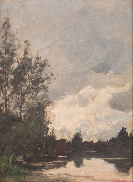 Guillaume VOGELS (1836 - 1896)
Paesaggio lacustre 