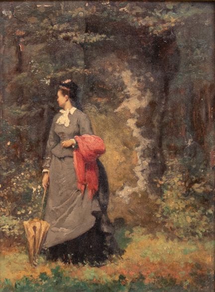 Jules VAN KEIRSBILCK (1833 - 1896)
Signora elegant