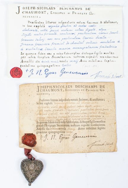 GINEBRA, SIGLO XVIII
Colgante-relicario en forma d