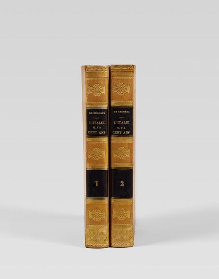 BROSSES (Charles de). L’Italie il y a cent ans ou 