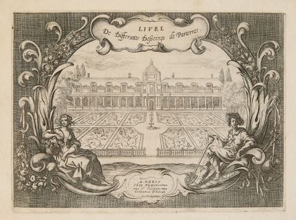 JARDINS. - Rabel (Daniel). Livre de différents des