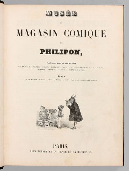 MUSEE ou Magasin comique de Philipon, contenant pr