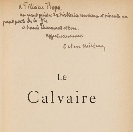 MIRBEAU (Octave). Le Calvaire. P., Ollendorff, 188