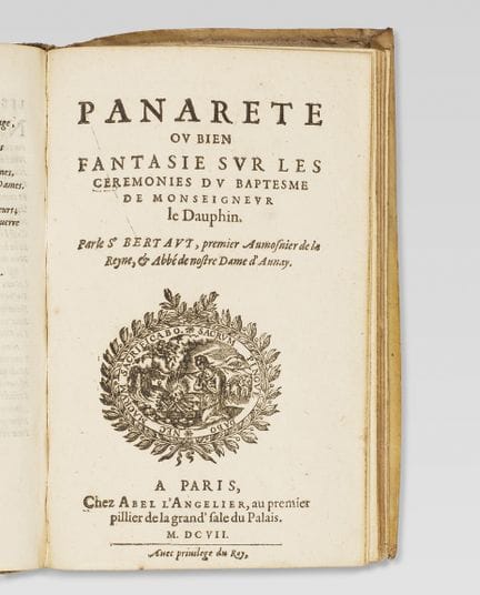 BERTAUT (Jean). Recueil des oeuvres poétiques de M