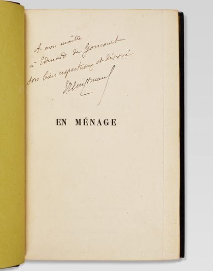 HUYSMANS (J. - K.). En Ménage. P., Charpentier, 18