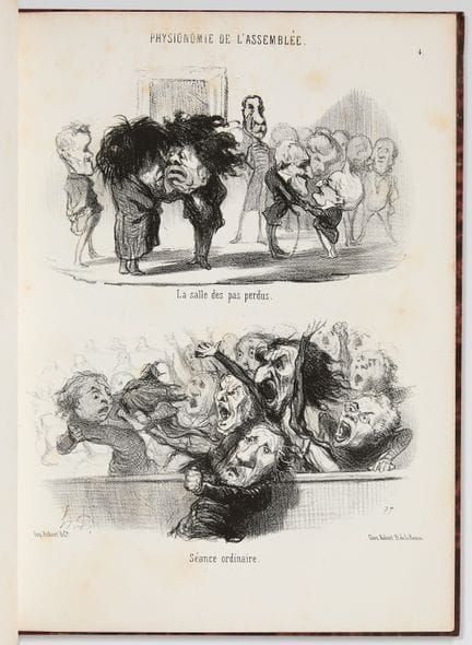 DAUMIER. Physionomie de l’Assemblée. P., Aubert, s
