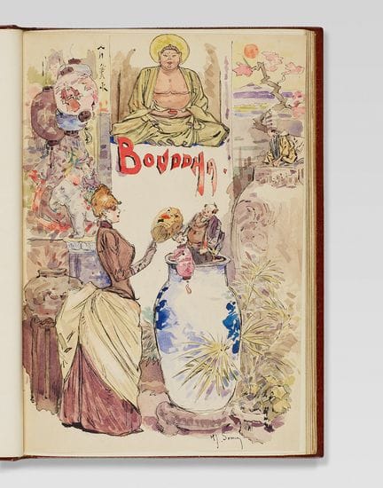 CLARETIE (Jules). Bouddha. Un frontispice et 10 vi