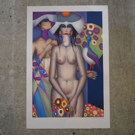 Jef Van Tuerenhout 1926–2006: Color lithograph, “T