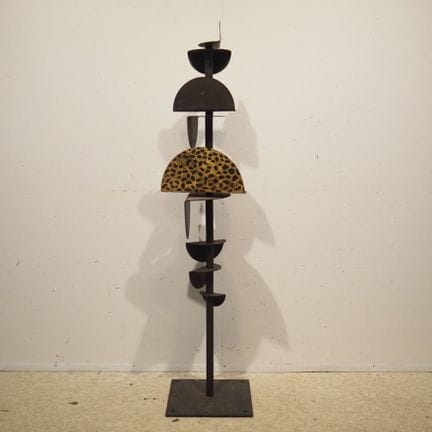 Sculpture Totem vers 1960 : Composée de disques en