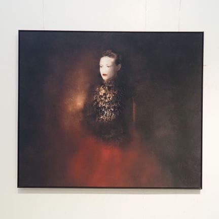 Devaux Thomas 1980: Color photograph, "Red Dress 4