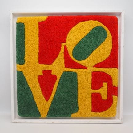 Robert Indiana 1928- 2018 : Framed green, yellow a