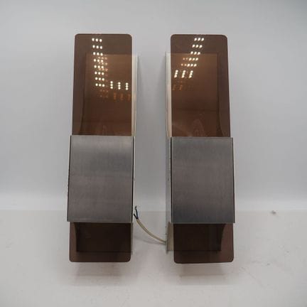 Joselyne Trocmé: Pair of wall sconces, circa 1970,