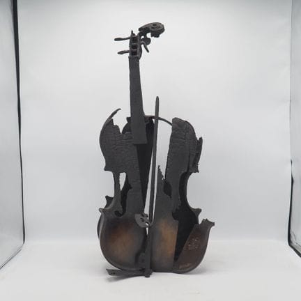 Arman 1928–2005 / Bocquel: Sculpture, burnt violin