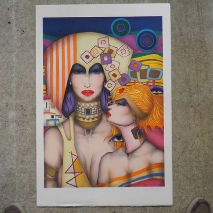 Jef Van Tuerenhout 1926–2006: Color lithograph, “L