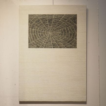 Giaglo Caldargle : Acrylic on canvas, linear abstr