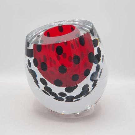 Salviati / Murano : Important vase ovoïde légèreme