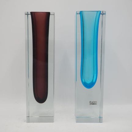 Oball Murano Vetreria Artisca : Lot de 2 vases som