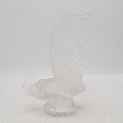 Lalique France : Skulptur, Zwerghahn, gepresstes k