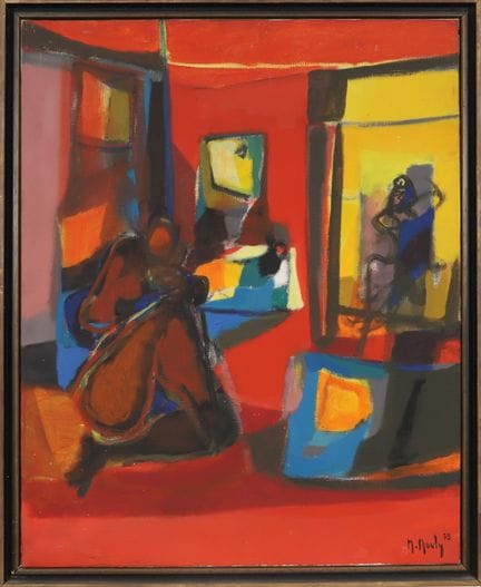Marcel Mouly (1918–2008) “Nude in the Red Room”
Oi