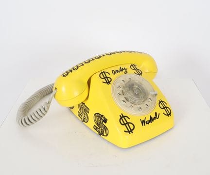 Andy WARHOL (1928-1987) nach
Vintage-Telefon, gelb