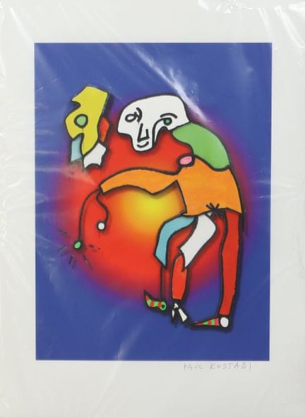 Paul Kostabi (nato nel 1962)
Litografia 3D policro