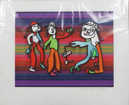 Paul Kostabi (nato nel 1962)
Litografia 3D policro