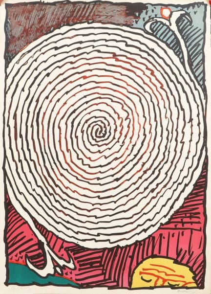Pierre Alechinsky (1927-) „Labyrinthe d’apparat IV