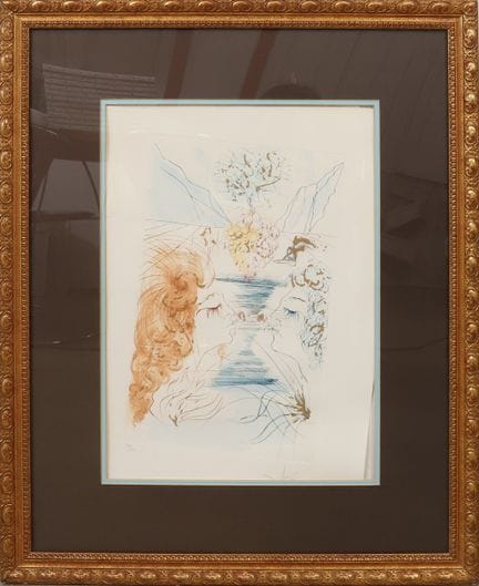 Salvador DALI (1904–1989) „Der Kuss“
Farbige Radie