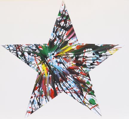 Damien HIRST (geb. 1965) "Star Spin Painting".
Acr