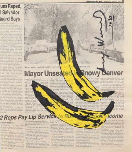 Nach Andy Warhol (1928–1987)
Zeichnung mit Acrylfa
