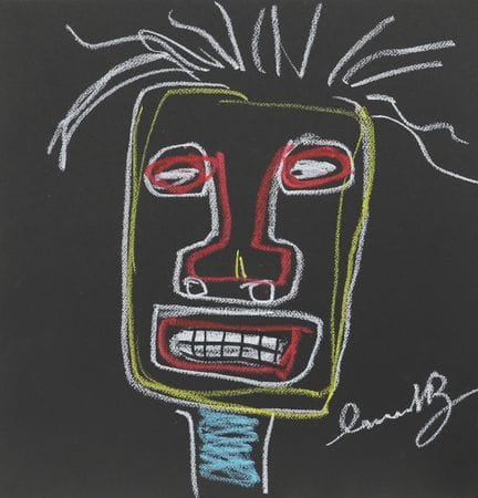 Jean-Michel Basquiat (1960–1988), after
Pastel dra