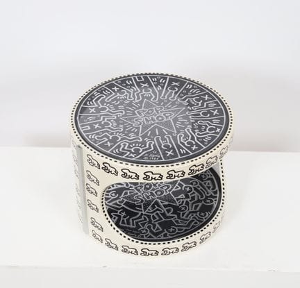 Keith Haring (1958-1990) Atribuido a
Caja redonda 