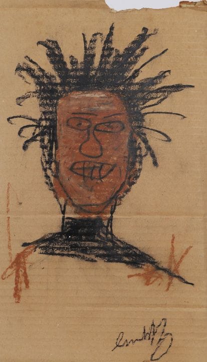 Jean-Michel Basquiat (1960–1988), nach
Selbstportr