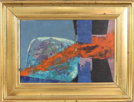 “Galaxy”
Signed oil on hardboard. 20th century. Vi