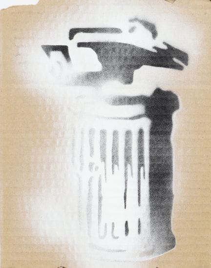 Banksy (after) "Garbage Can" - Dismaland
Stencil o