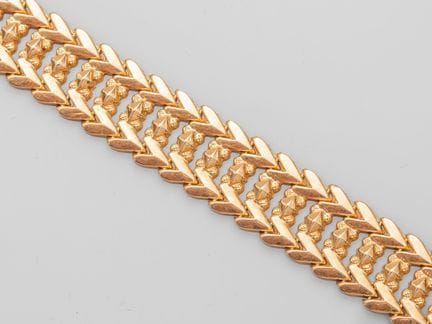 Wunderschönes Gliederarmband aus 750°/°° (18 K) Ge