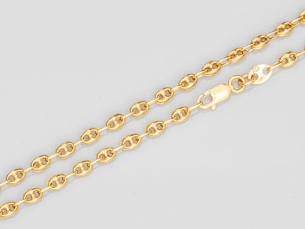 Halskette aus 750°/°° (18 K) Gelbgold mit hübschem