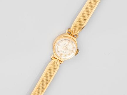 Small ladies' watch in 750°/°° (18K) rose gold, by