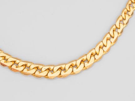 Stately 750°/°° (18K) yellow gold necklace with a 