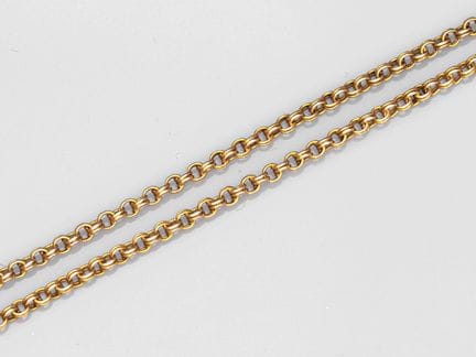 750°/°°(18K) yellow gold jaseron chain. 6.3 g. Len