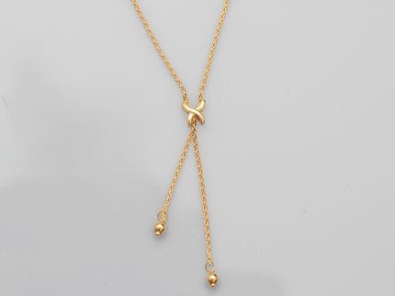 Delicate, loose-fitting necklace in 750°/°° (18K) 