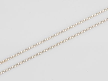 Kette aus 750°/°° (18 K) Weißgold, Panzerkette. 3,