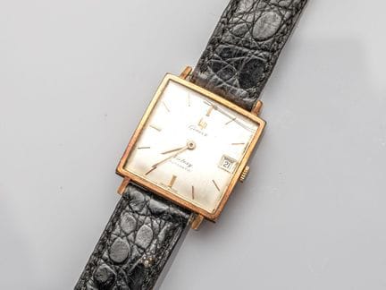 LIP Geneva, men’s wristwatch with a square case in