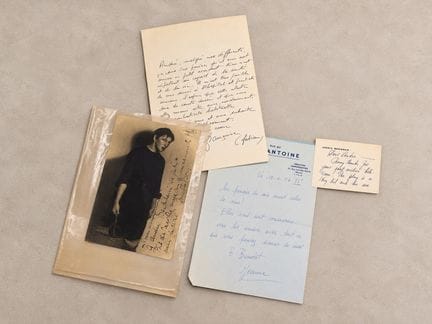 ACTRICES et COMEDIENNES : Ensemble de 14 lettres m