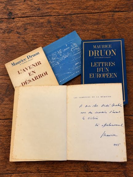 DRUON Maurice : Lot de 4 livres en E.O dont 3 avec