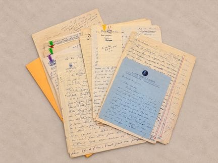 BOYER Charles : Exceptionnel ensemble de 43 lettre
