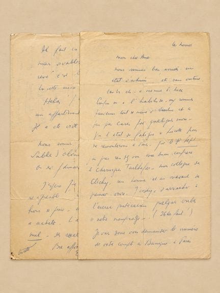 CELINE Louis-Ferdinand : Lettre autographe signée 