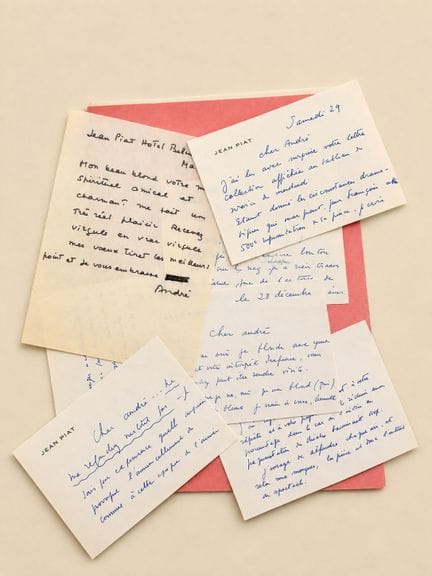 PIAT Jean : 3 lettres et 6 cartes manuscrites sign