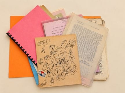 (LONDRES) Importante chemise de documents écrits o