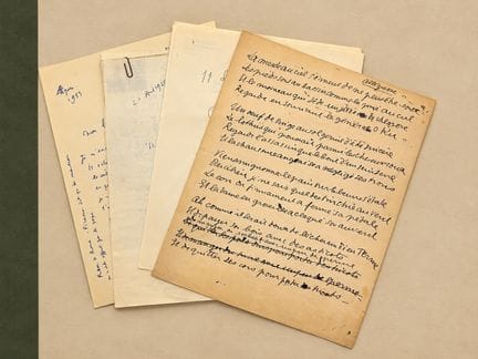 COCTEAU Jean : 5 lettres autographes signées et co